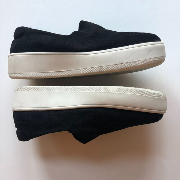 Steven By Steve Madden Womens Black Suede Hilda Platform Slip-On Sneakers Size 8 - Picture 2 of 7